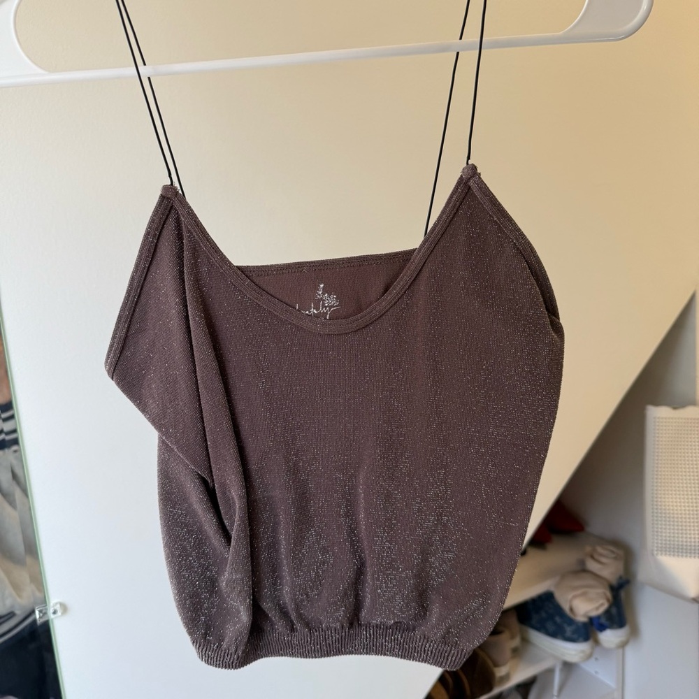 FP SPARKLE THREAD PURPLE TANK